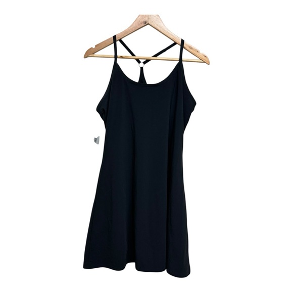Outdoor Voices The Exercise Dress Black Size Large NWT | Built-In Shorts - Picture 2 of 10